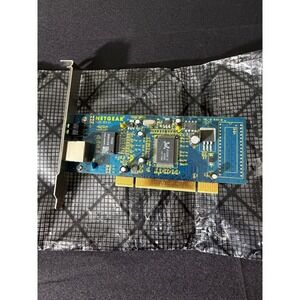 Netgear GA311 Gigabit Ethernet PCI Adapter Card Blue Excellent 10/100/1000 Mbps